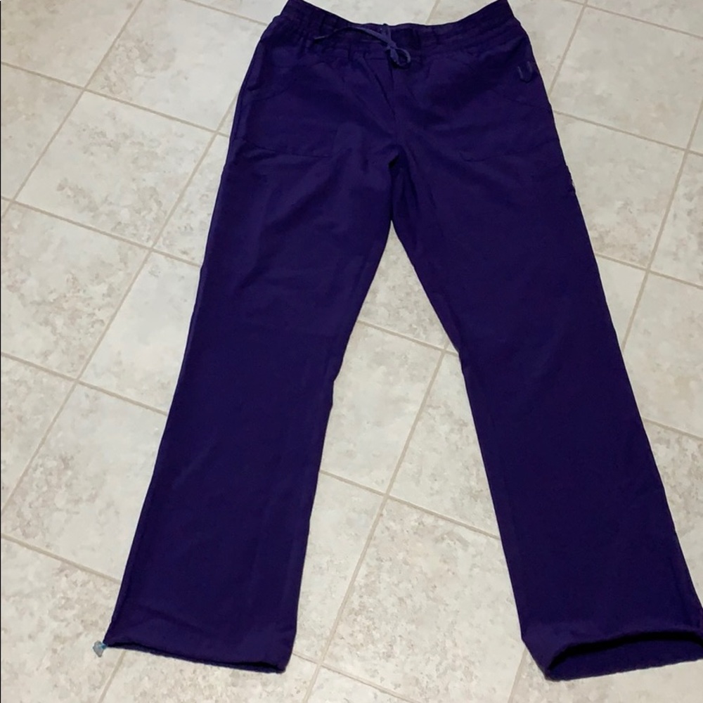 Purple scrub pants